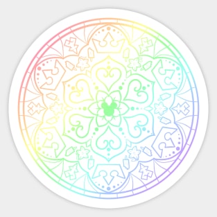 Kingdom Mandala (rainbow) Sticker